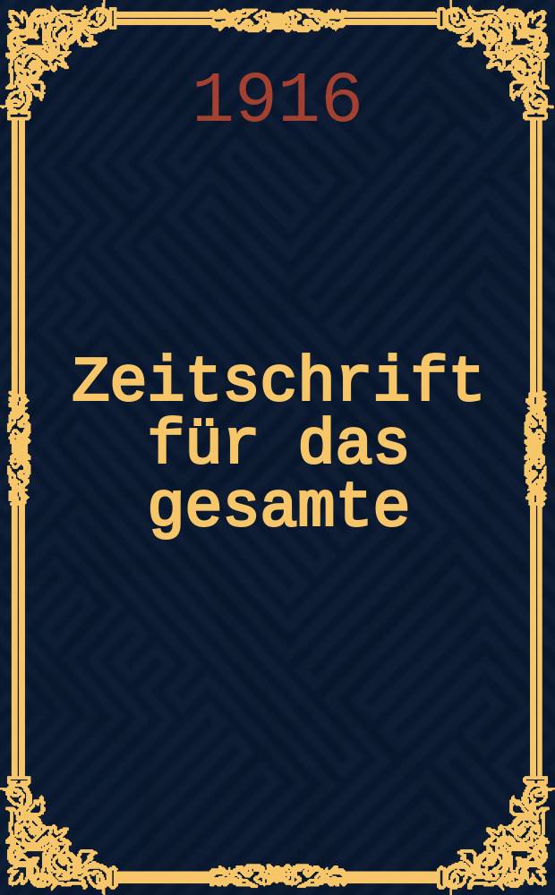 Zeitschrift f&uuml;r das gesamte : Brauwesen (Bayerischer Bierbrauer). Jg.39 1916, №37