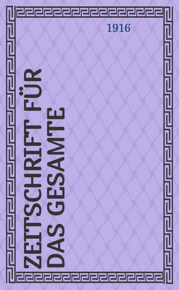 Zeitschrift für das gesamte : Brauwesen (Bayerischer Bierbrauer). Jg.39 1916, №38