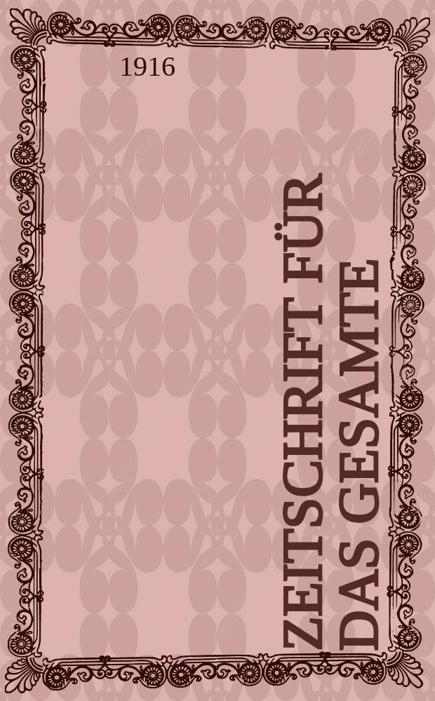 Zeitschrift für das gesamte : Brauwesen (Bayerischer Bierbrauer). Jg.39 1916, №43