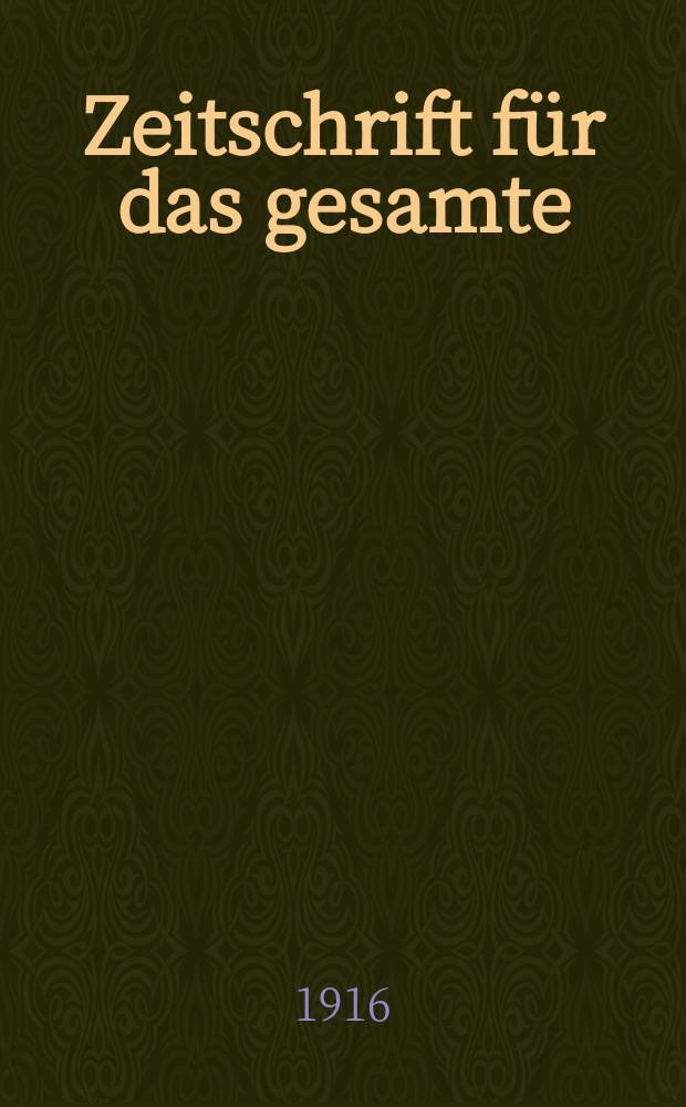 Zeitschrift für das gesamte : Brauwesen (Bayerischer Bierbrauer). Jg.39 1916, №47