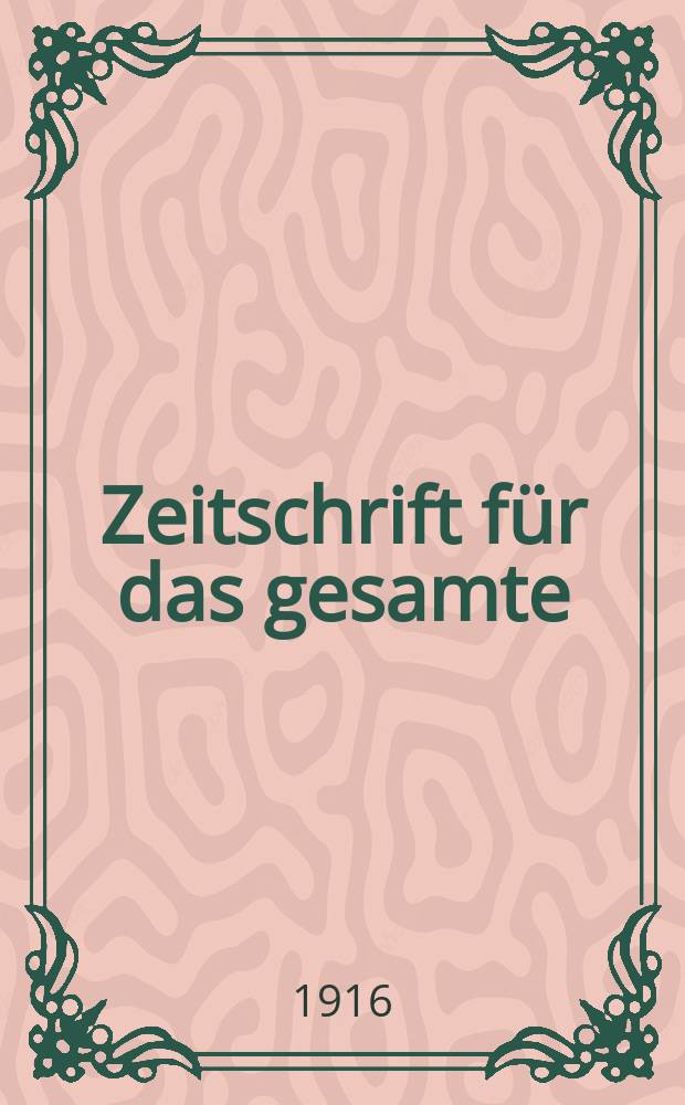 Zeitschrift für das gesamte : Brauwesen (Bayerischer Bierbrauer). Jg.39 1916, №49