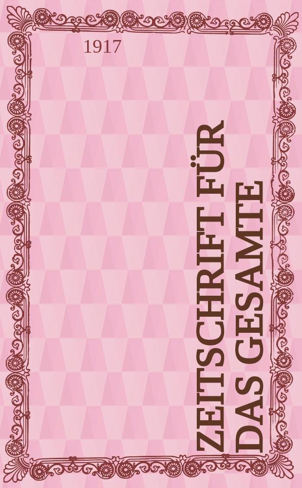 Zeitschrift für das gesamte : Brauwesen (Bayerischer Bierbrauer). Jg.40 1917, №13