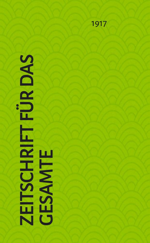 Zeitschrift für das gesamte : Brauwesen (Bayerischer Bierbrauer). Jg.40 1917, №23