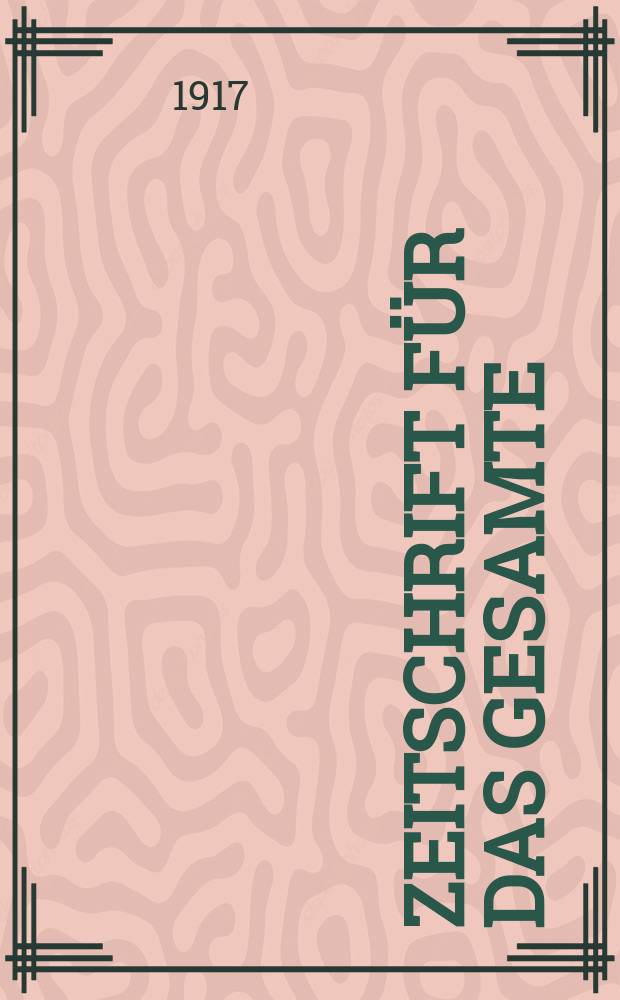 Zeitschrift für das gesamte : Brauwesen (Bayerischer Bierbrauer). Jg.40 1917, №40