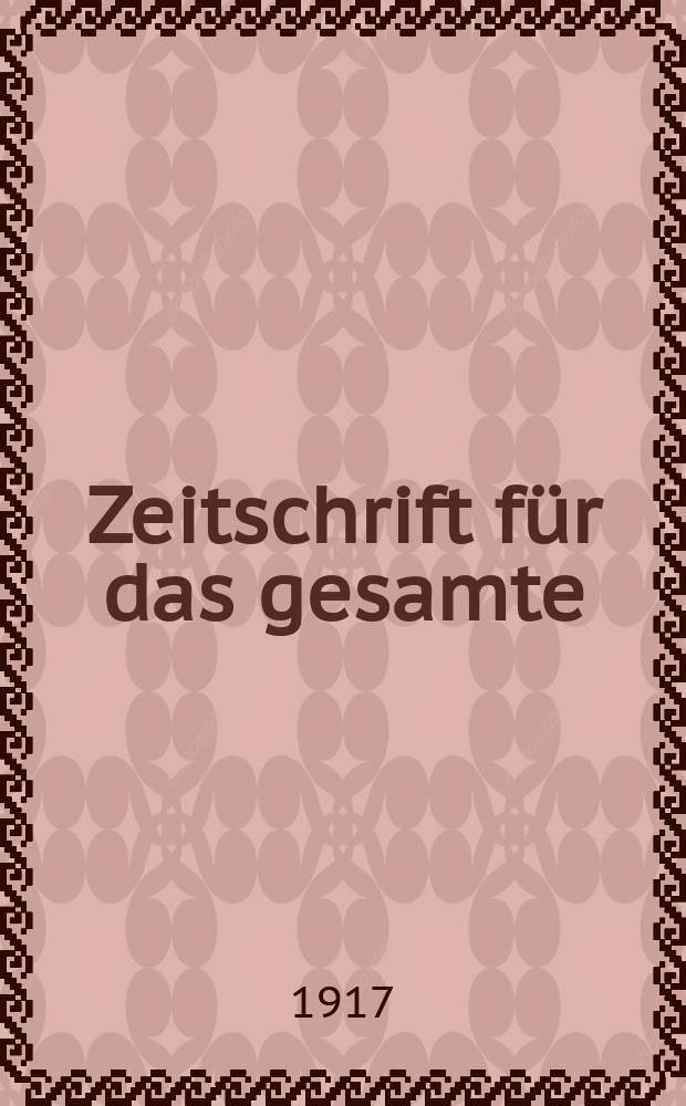 Zeitschrift für das gesamte : Brauwesen (Bayerischer Bierbrauer). Jg.40 1917, №43