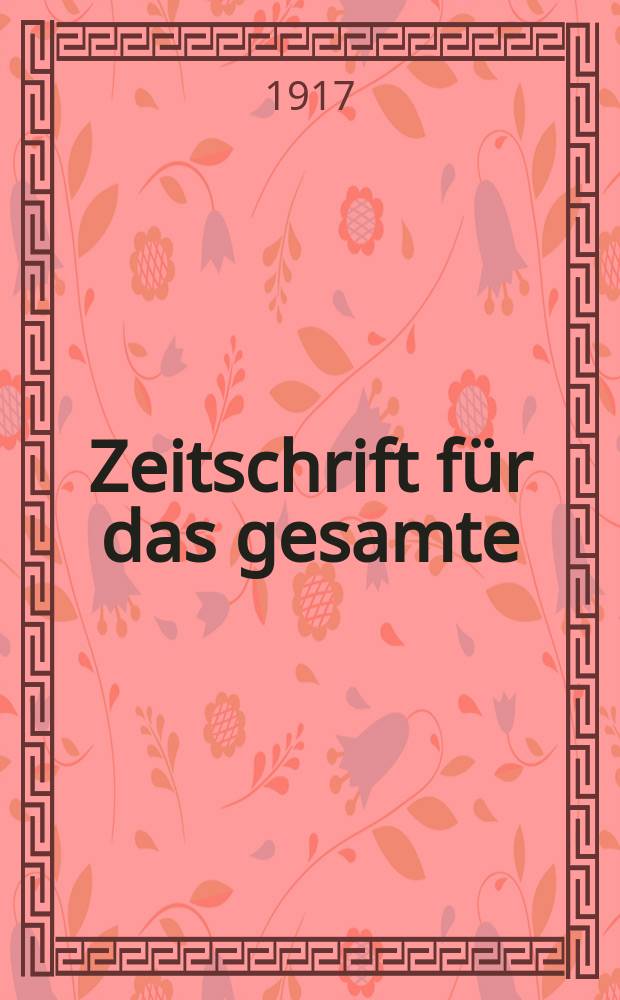 Zeitschrift für das gesamte : Brauwesen (Bayerischer Bierbrauer). Jg.40 1917, №46