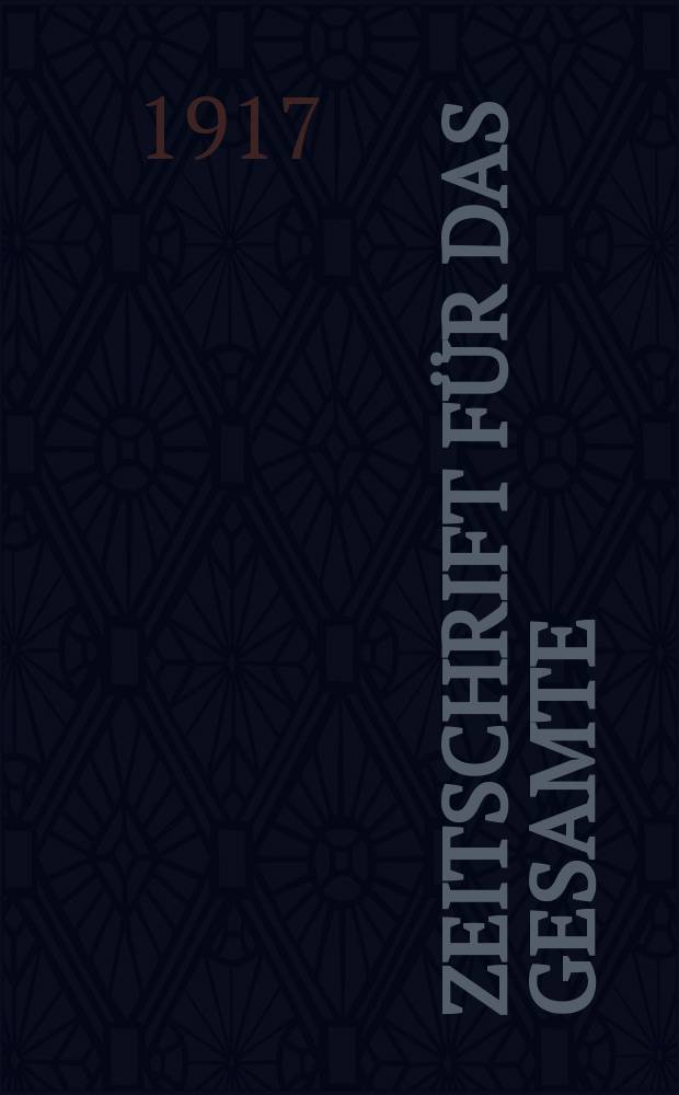 Zeitschrift für das gesamte : Brauwesen (Bayerischer Bierbrauer). Jg.40 1917, №49