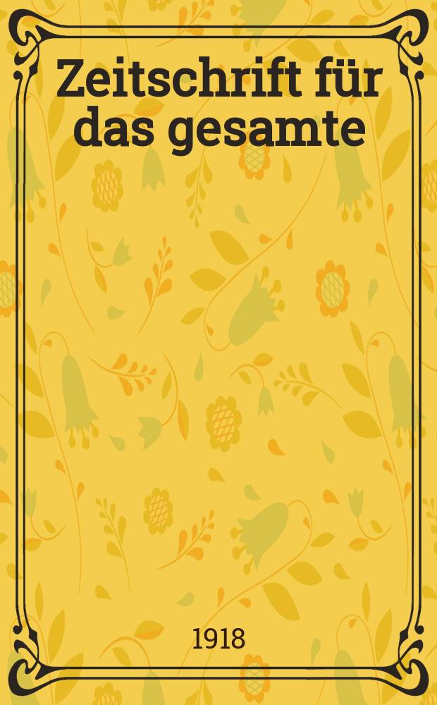 Zeitschrift für das gesamte : Brauwesen (Bayerischer Bierbrauer). Jg.41 1918, №23
