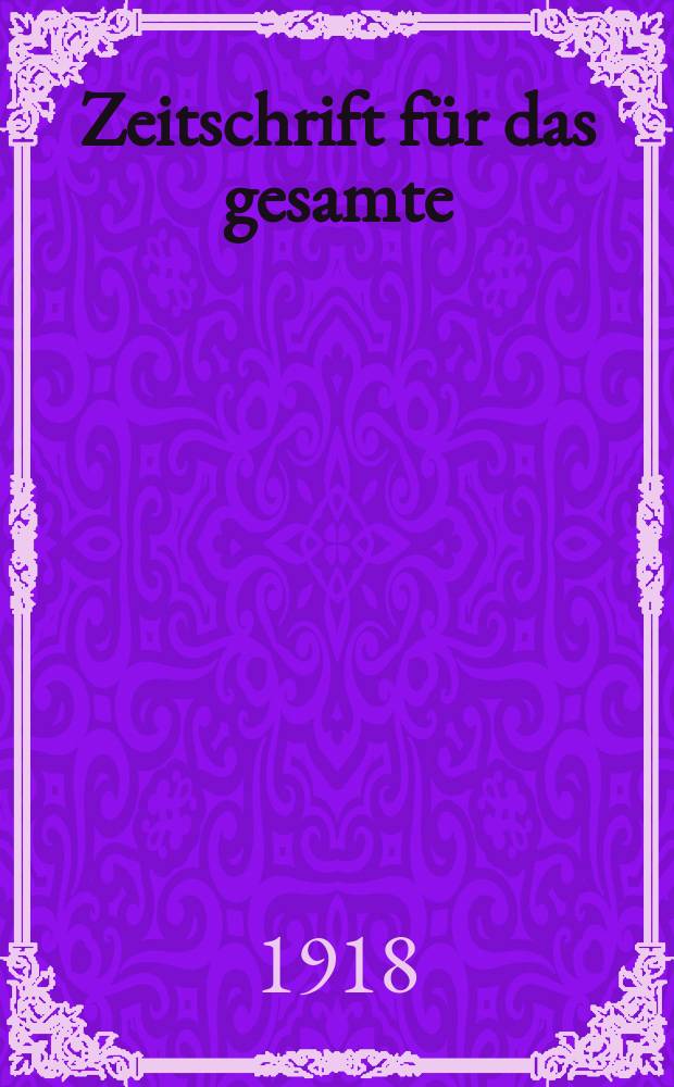 Zeitschrift für das gesamte : Brauwesen (Bayerischer Bierbrauer). Jg.41 1918, №48