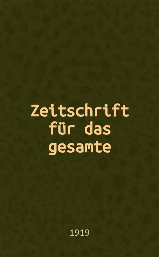 Zeitschrift für das gesamte : Brauwesen (Bayerischer Bierbrauer). Jg.42 1919, №20