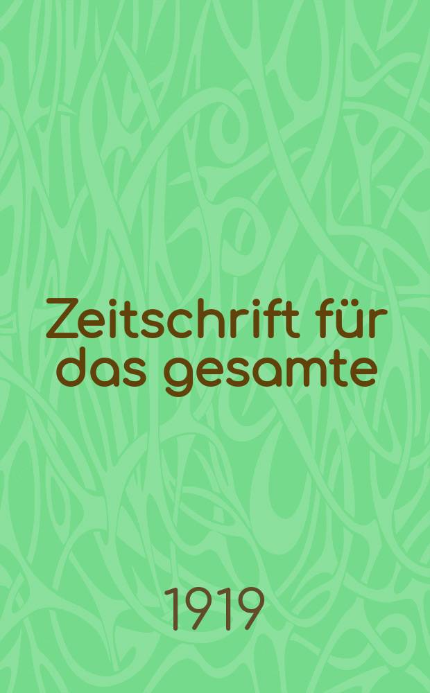 Zeitschrift für das gesamte : Brauwesen (Bayerischer Bierbrauer). Jg.42 1919, №31