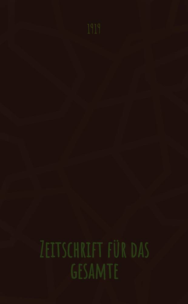 Zeitschrift f&uuml;r das gesamte : Brauwesen (Bayerischer Bierbrauer). Jg.42 1919, №35