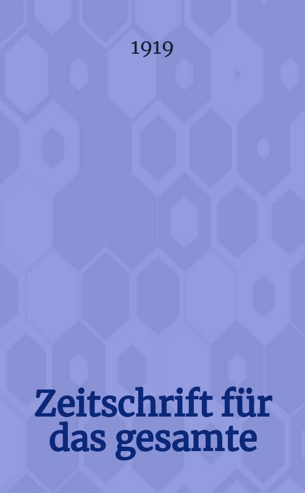 Zeitschrift für das gesamte : Brauwesen (Bayerischer Bierbrauer). Jg.42 1919, №47