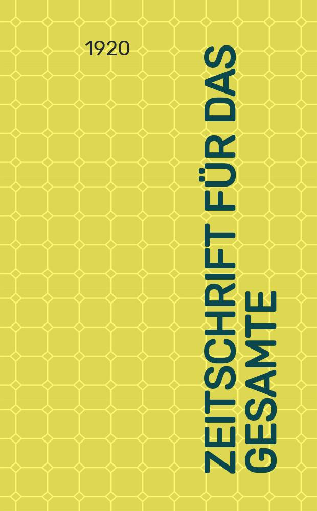 Zeitschrift für das gesamte : Brauwesen (Bayerischer Bierbrauer). Jg.43 1920, №7