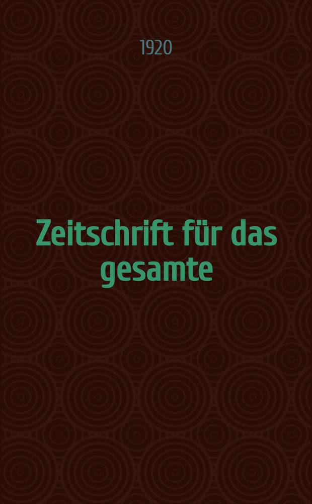 Zeitschrift für das gesamte : Brauwesen (Bayerischer Bierbrauer). Jg.43 1920, №14