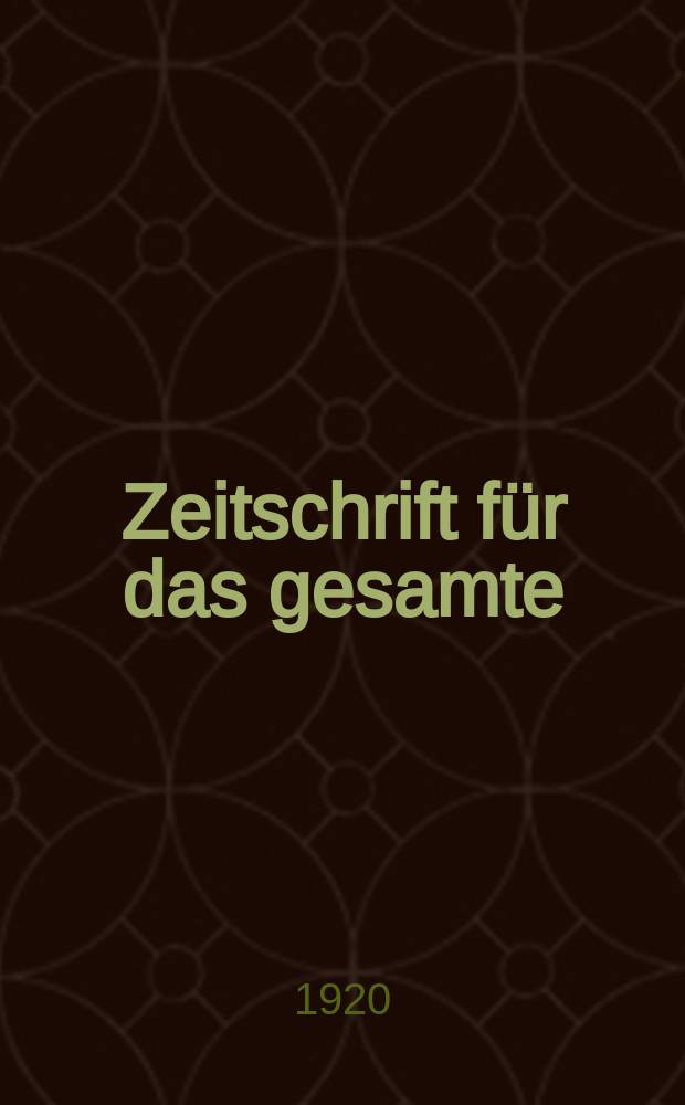 Zeitschrift für das gesamte : Brauwesen (Bayerischer Bierbrauer). Jg.43 1920, №24