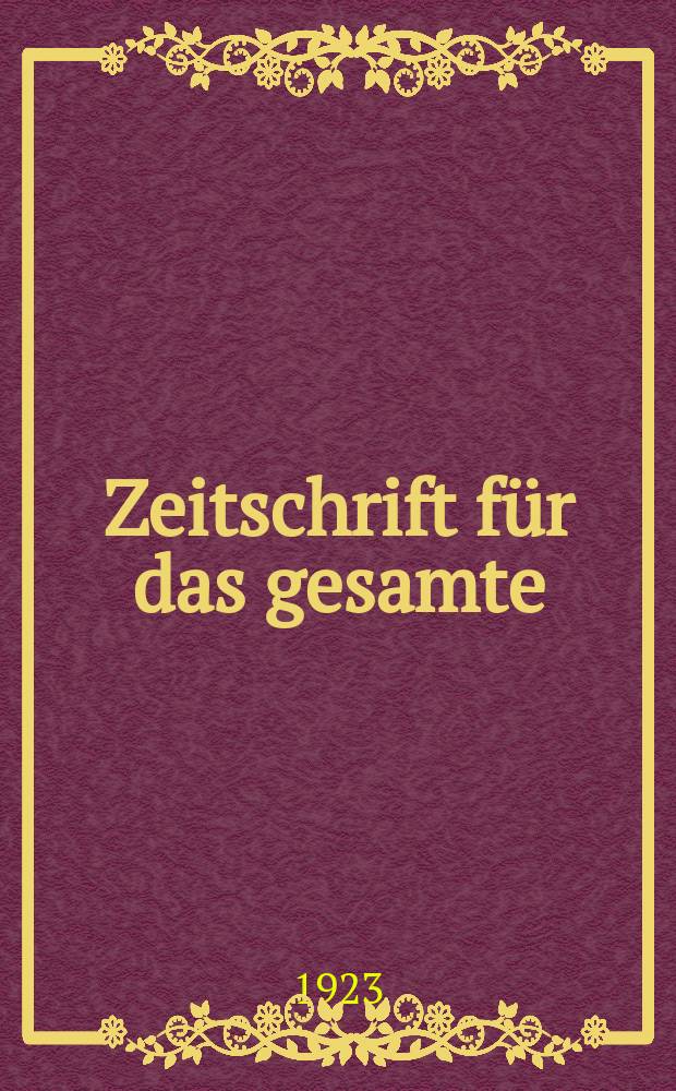 Zeitschrift für das gesamte : Brauwesen (Bayerischer Bierbrauer). Jg.46 1923, №6