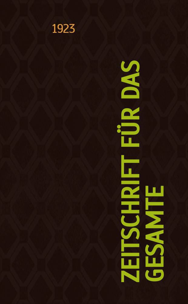 Zeitschrift f&uuml;r das gesamte : Brauwesen (Bayerischer Bierbrauer). Jg.46 1923, №16