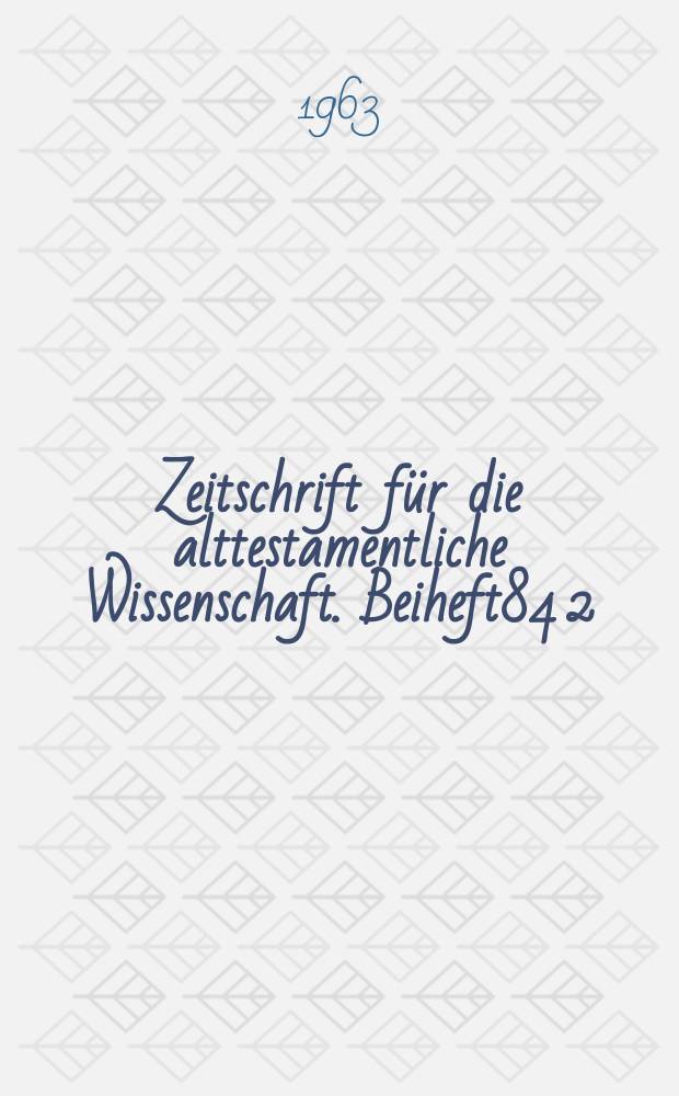 Zeitschrift für die alttestamentliche Wissenschaft. Beiheft84[2] : Markah Memar Margah