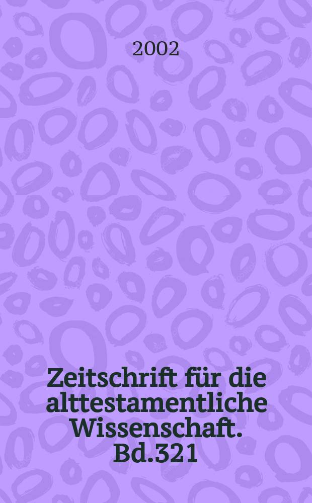 Zeitschrift für die alttestamentliche Wissenschaft. Bd.321 : Ben Sira's god