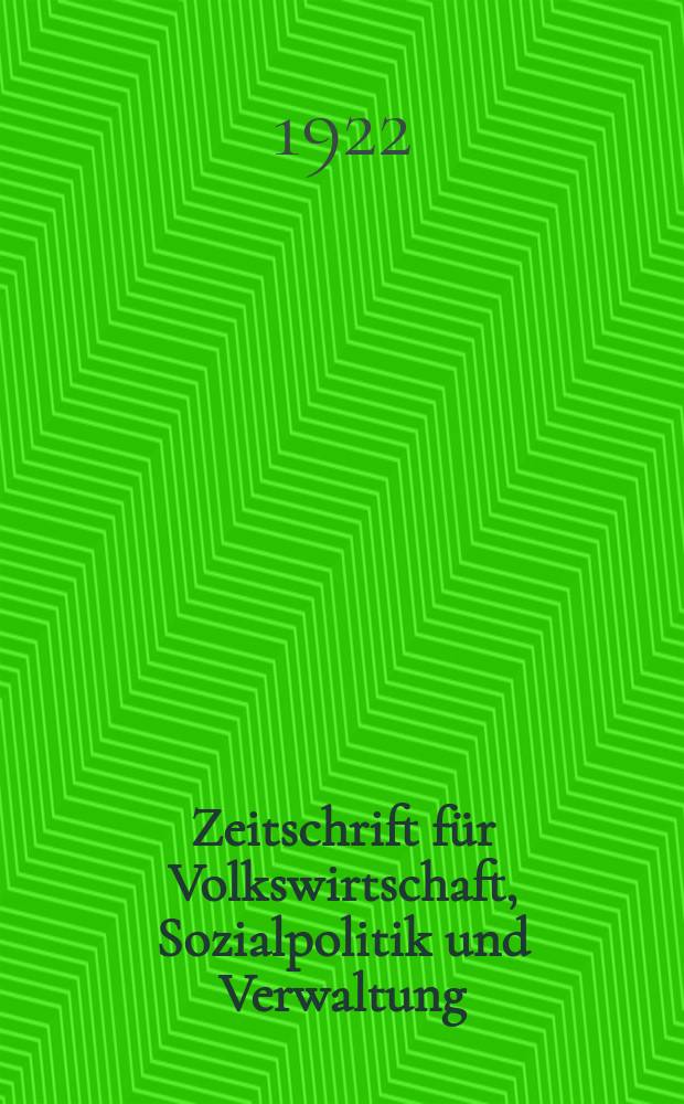 Zeitschrift für Volkswirtschaft, Sozialpolitik und Verwaltung : Organ der Ges. österr. Volkswirte. Bd.2, [№7]