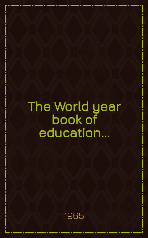 The World year book of education .. : The Education explosion