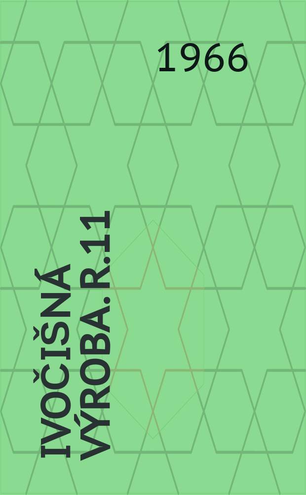 Živočišná výroba. R.11(39) 1966, Č.6