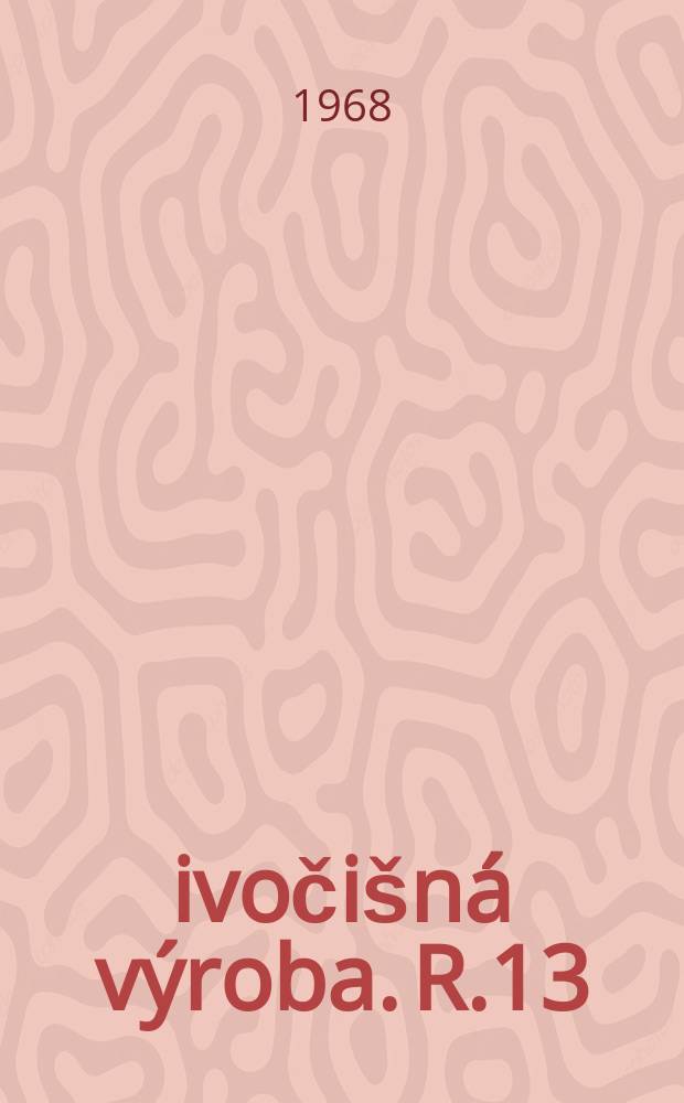 Živočišná výroba. R.13(41) 1968, Č.4