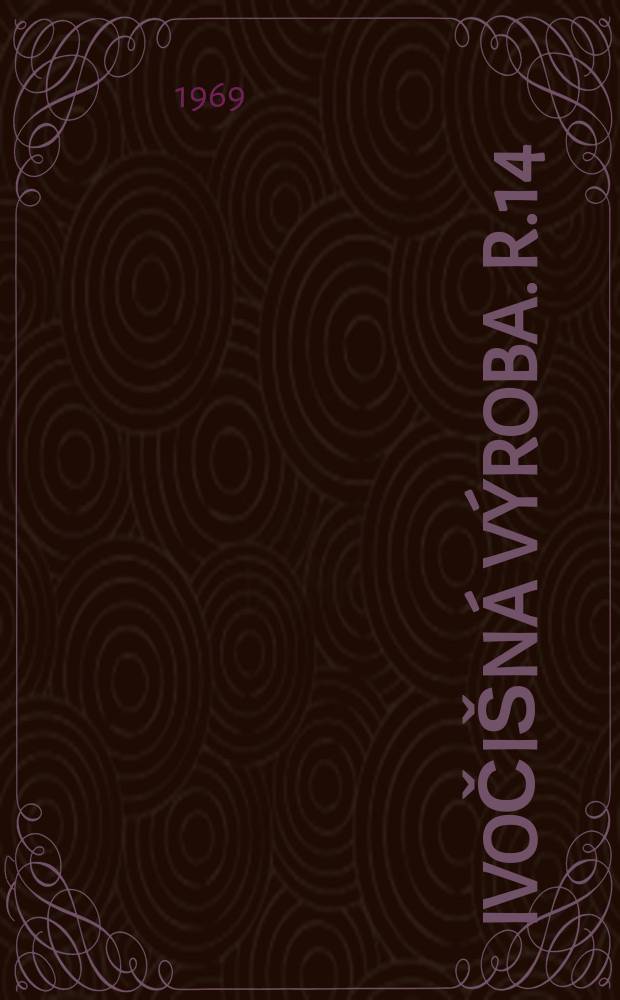Živočišná výroba. R.14(42) 1969, Č.11