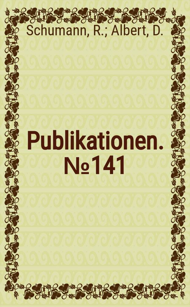 [Publikationen]. №141 : Spektral Index -Messungen in verschiedenen Positionen der kritischen Anordnung Marylo 2