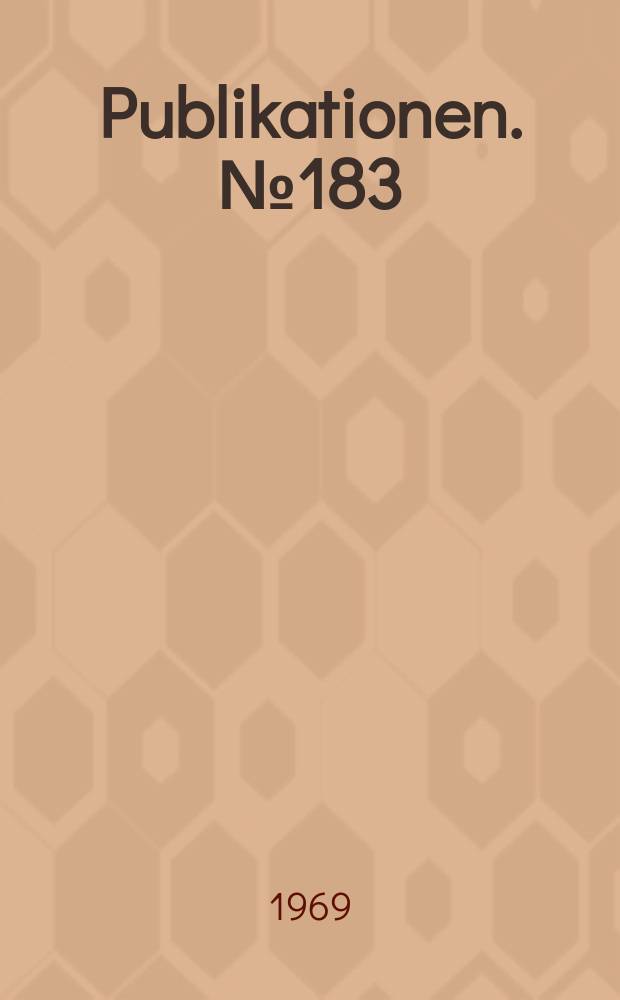 [Publikationen]. №183 : Eine Untersuchung der Reaktion ¹⁹F (d, p) ²⁰ E im Energiebereich 1 35 bis 200 Me V 1969