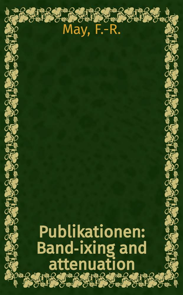 [Publikationen] : Band -mixing and attenuation