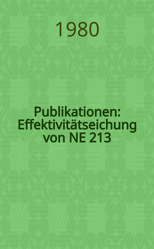 [Publikationen] : Effektivitätseichung von NE 213