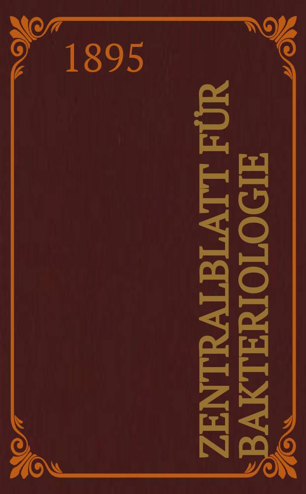 Zentralblatt für Bakteriologie : Med. microbiology, virology, parasitology, infectious diseases. Bd.18, №12