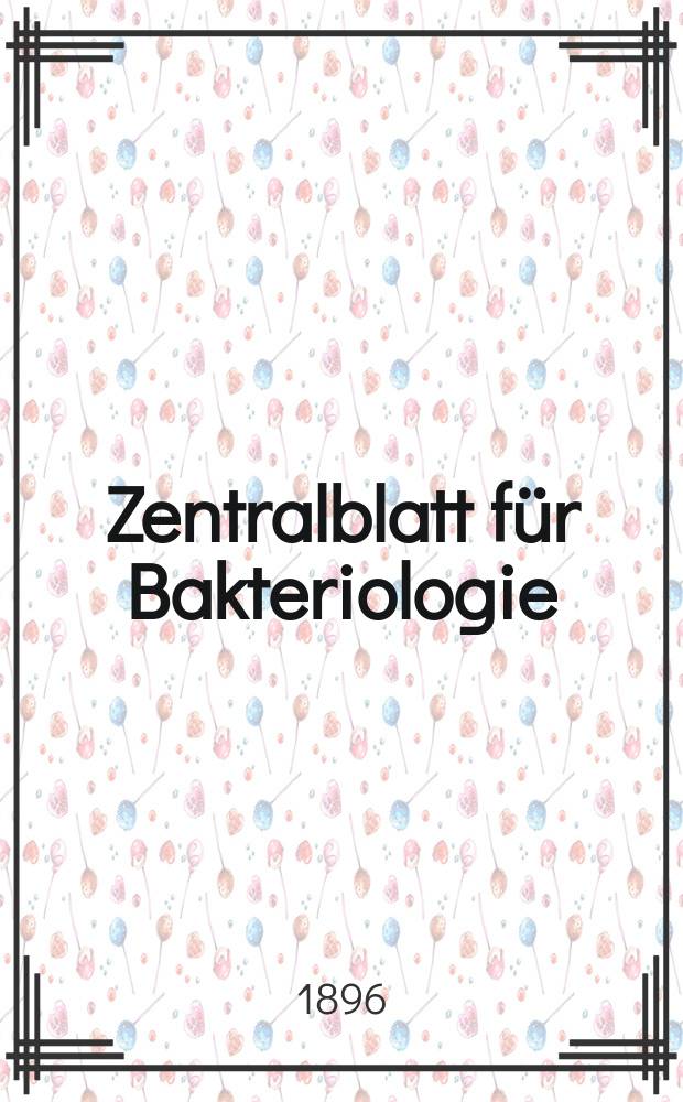 Zentralblatt für Bakteriologie : Med. microbiology, virology, parasitology, infectious diseases. Bd.20, №16