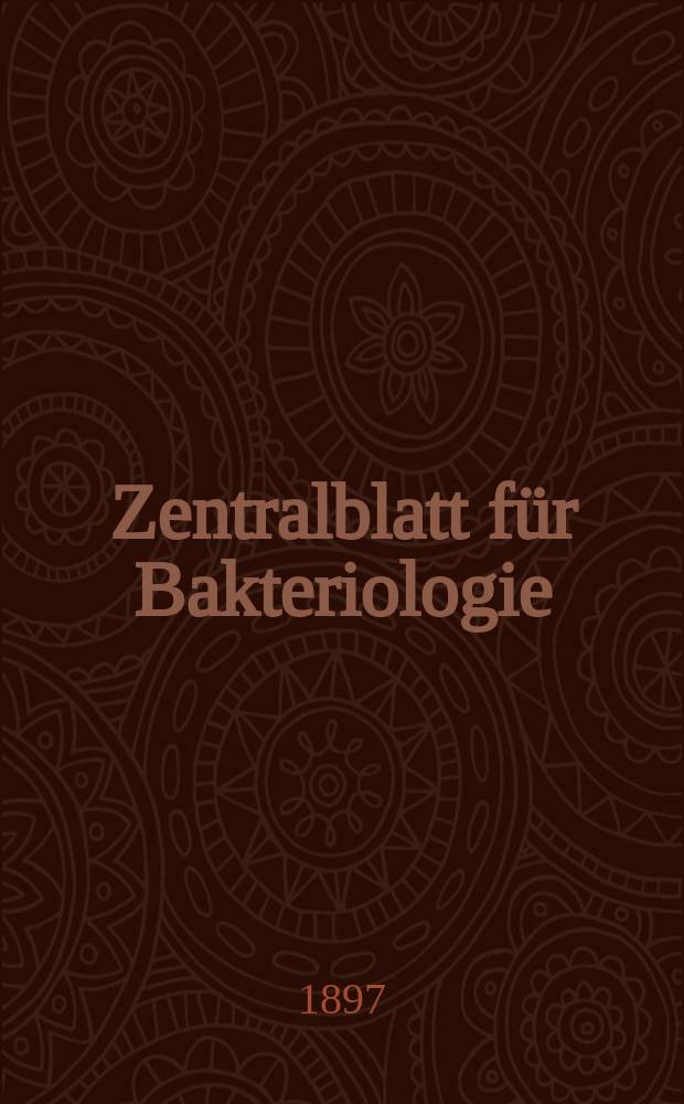 Zentralblatt für Bakteriologie : Med. microbiology, virology, parasitology, infectious diseases. Bd.21, №4