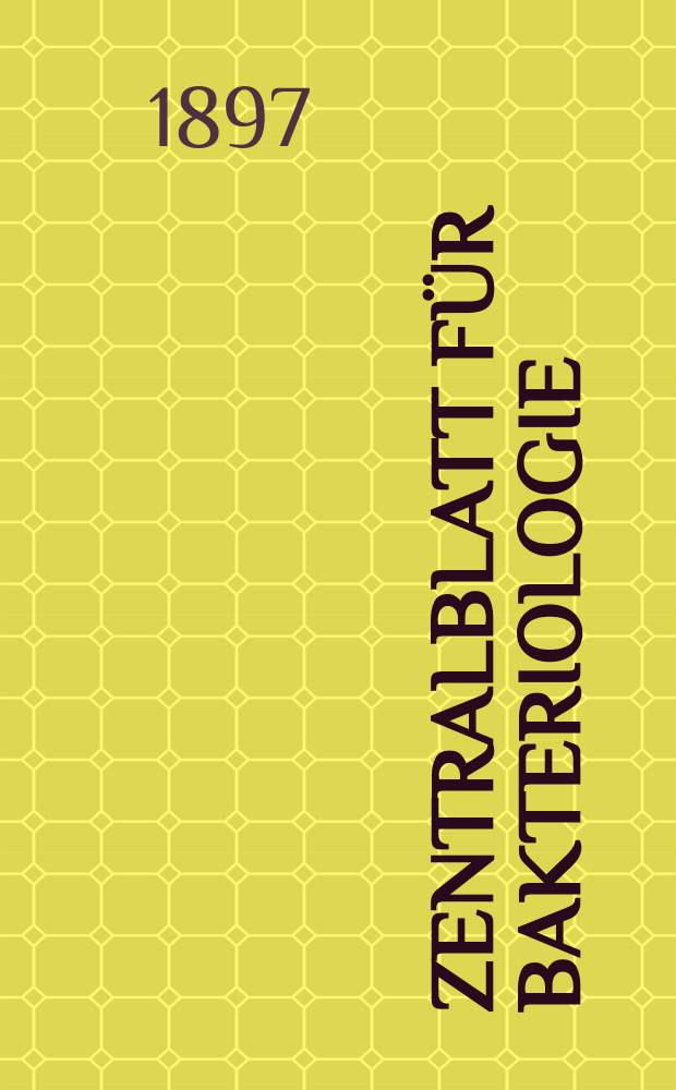 Zentralblatt für Bakteriologie : Med. microbiology, virology, parasitology, infectious diseases. Bd.21, №17