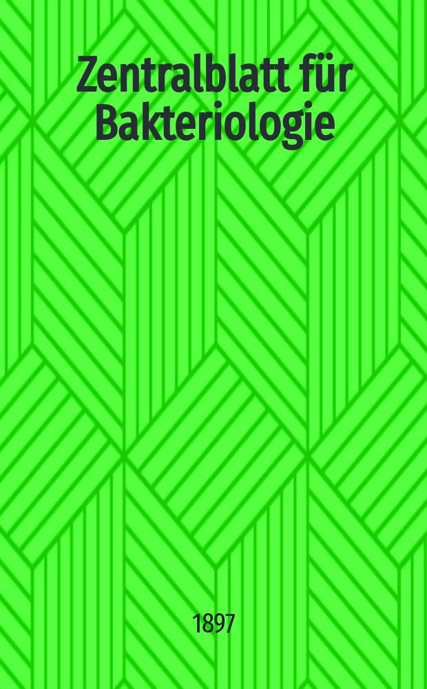 Zentralblatt für Bakteriologie : Med. microbiology, virology, parasitology, infectious diseases. Bd.21, №24