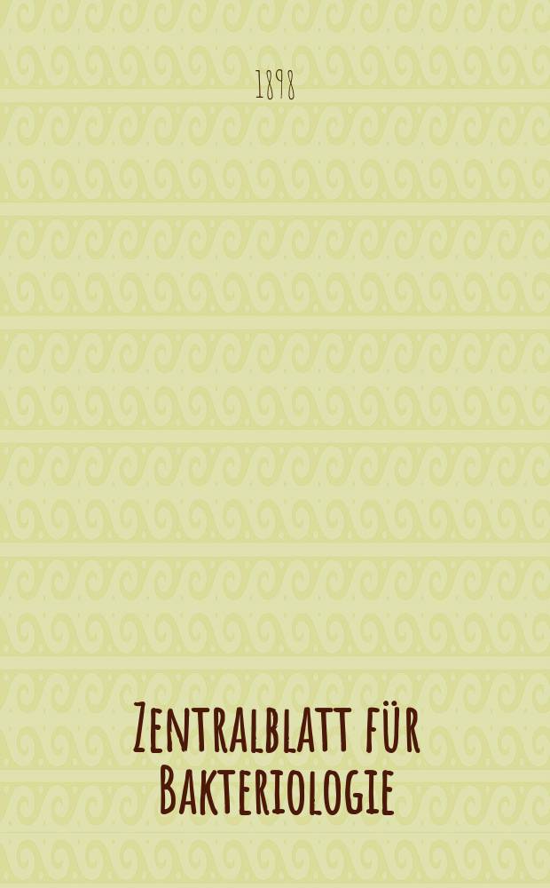 Zentralblatt für Bakteriologie : Med. microbiology, virology, parasitology, infectious diseases. Bd.23, №2