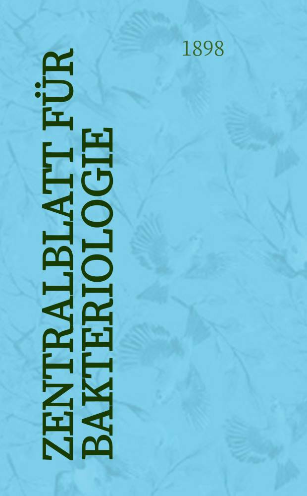 Zentralblatt für Bakteriologie : Med. microbiology, virology, parasitology, infectious diseases. Bd.23, №5