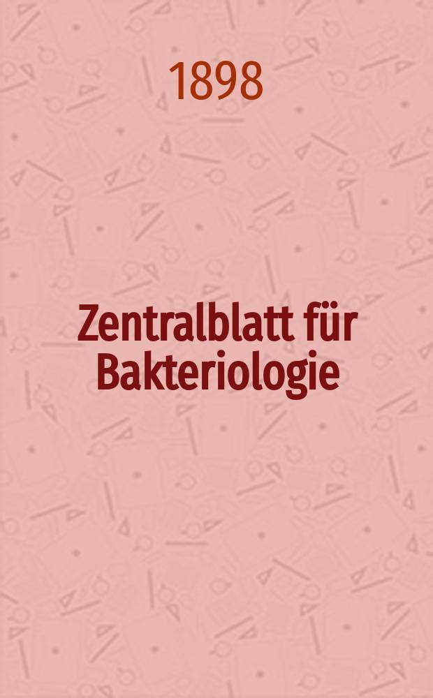 Zentralblatt f&uuml;r Bakteriologie : Med. microbiology, virology, parasitology, infectious diseases. Bd.23, №11
