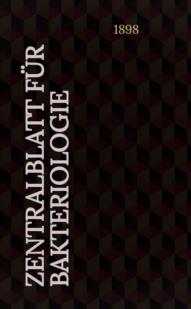 Zentralblatt für Bakteriologie : Med. microbiology, virology, parasitology, infectious diseases. Bd.23, №16