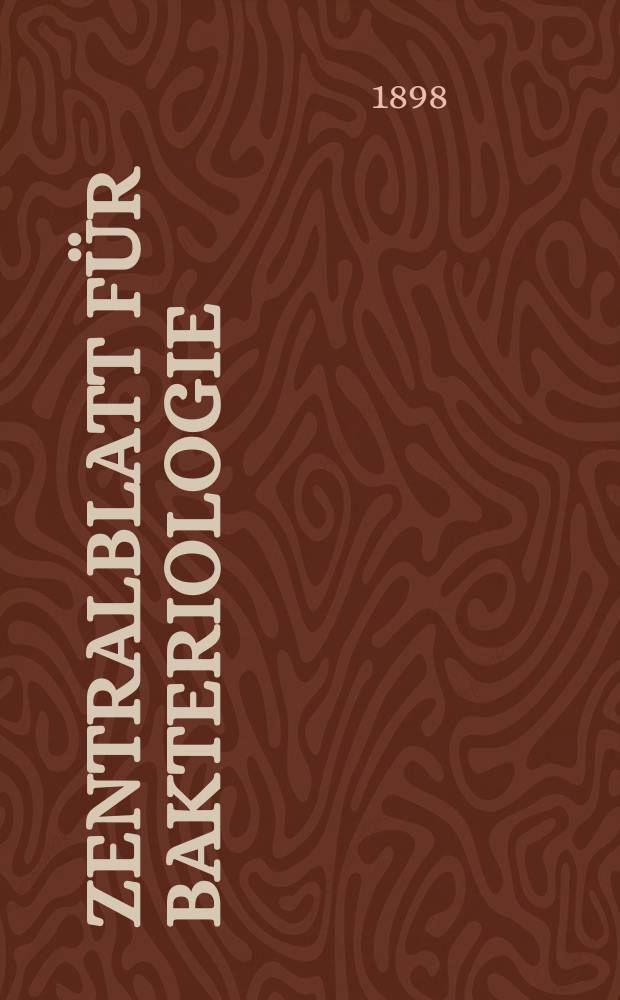 Zentralblatt für Bakteriologie : Med. microbiology, virology, parasitology, infectious diseases. Bd.24, №18