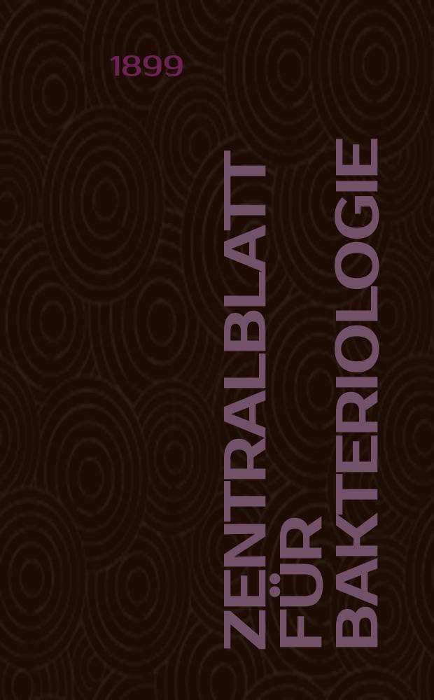 Zentralblatt für Bakteriologie : Med. microbiology, virology, parasitology, infectious diseases. Bd.25, №22