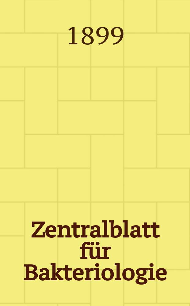 Zentralblatt für Bakteriologie : Med. microbiology, virology, parasitology, infectious diseases. Bd.26, №2