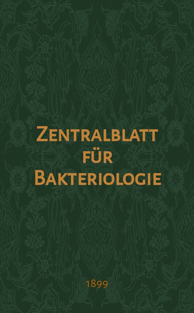 Zentralblatt für Bakteriologie : Med. microbiology, virology, parasitology, infectious diseases. Bd.26, №10