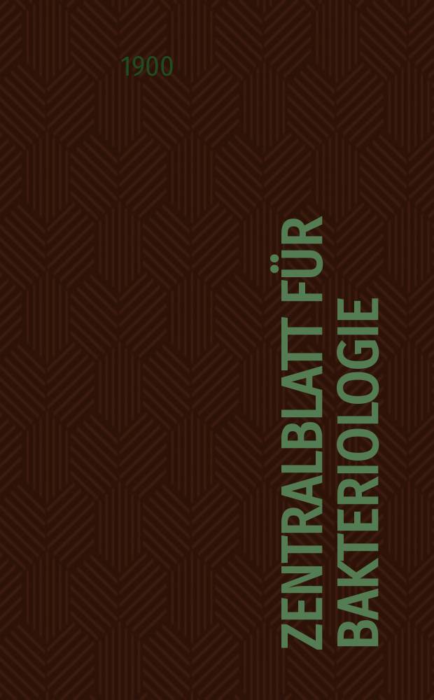 Zentralblatt für Bakteriologie : Med. microbiology, virology, parasitology, infectious diseases. Bd.28, №9