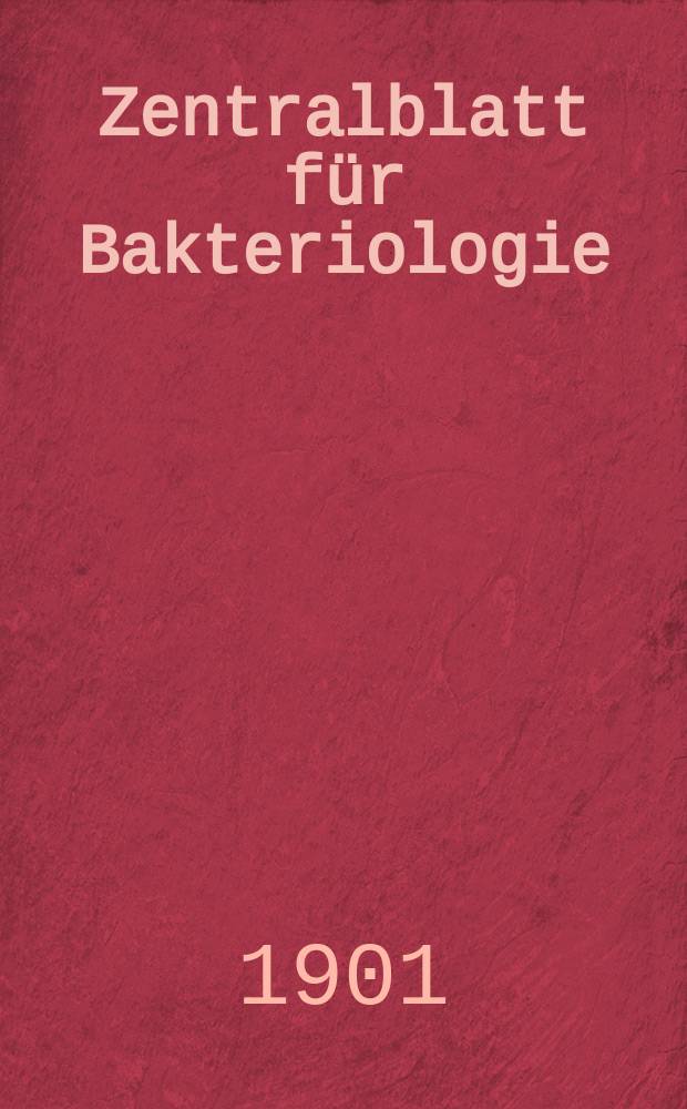 Zentralblatt f&uuml;r Bakteriologie : Med. microbiology, virology, parasitology, infectious diseases. Bd.29, №14