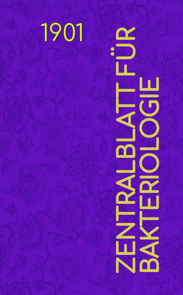 Zentralblatt für Bakteriologie : Med. microbiology, virology, parasitology, infectious diseases. Bd.30, №2