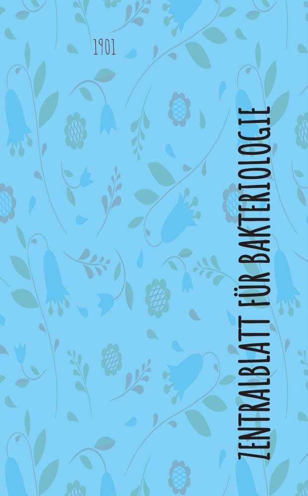 Zentralblatt für Bakteriologie : Med. microbiology, virology, parasitology, infectious diseases. Bd.30, №3